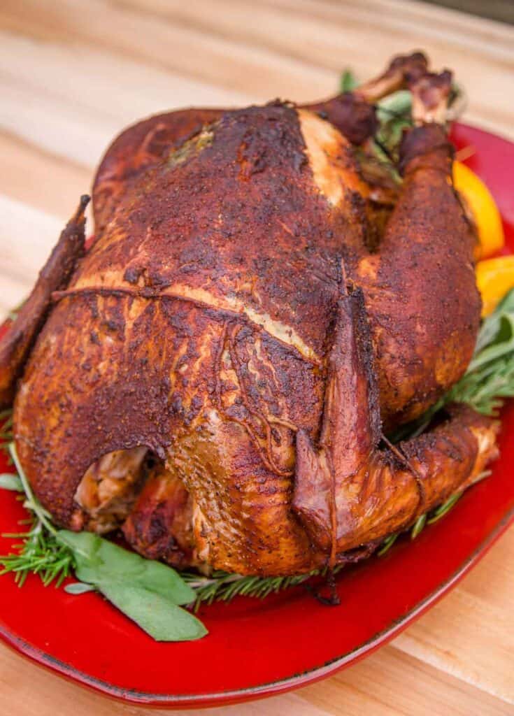 Smoked Turkey Recipe with Bourbon Brine Vindulge