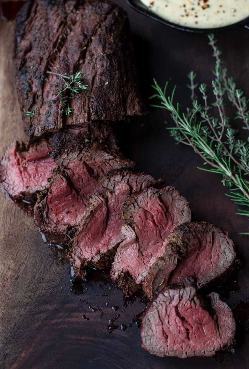 Grilled Beef Tenderloin Recipe with Mustard Steak Sauce - Vindulge