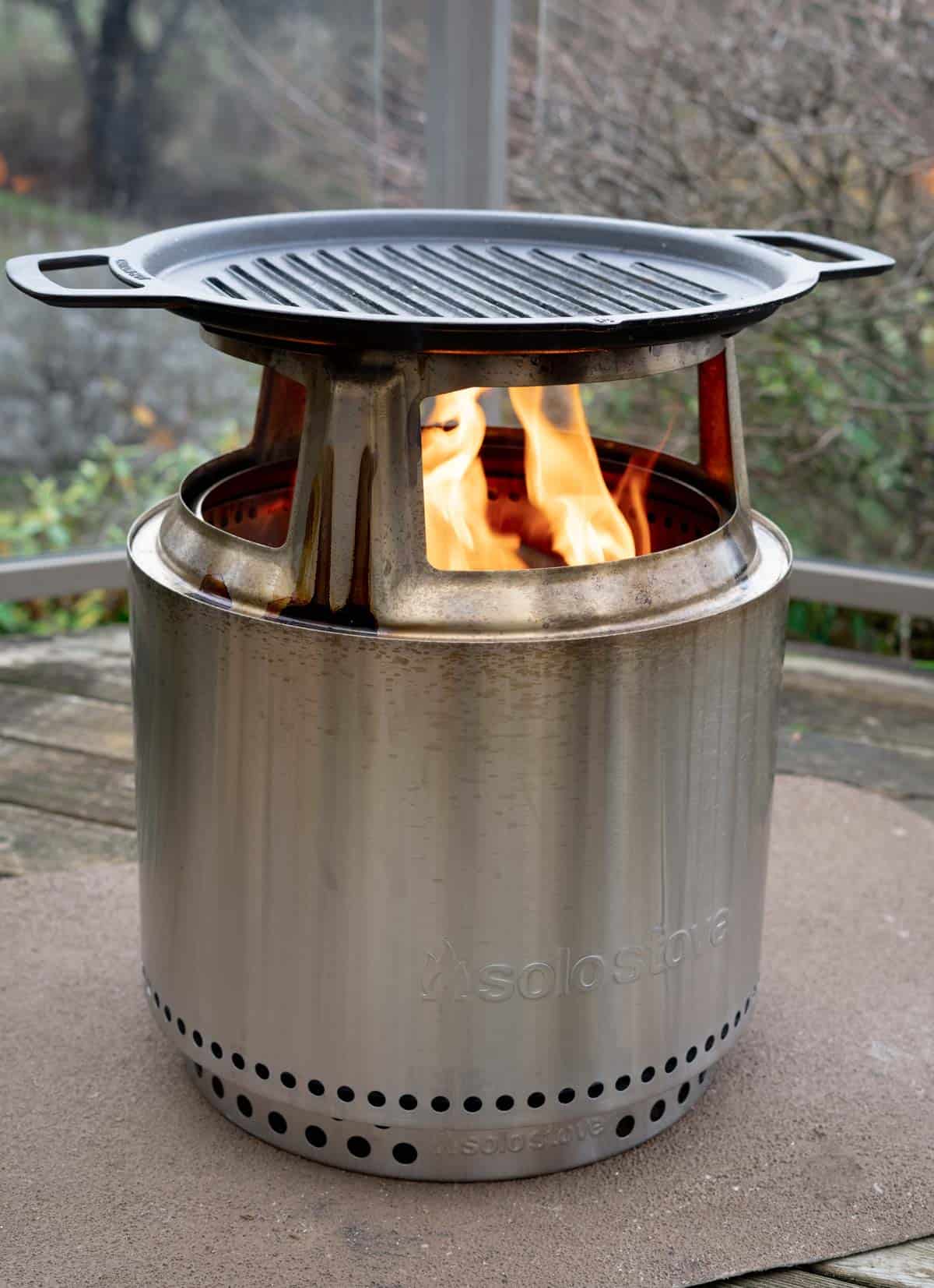 Solo Stove Bonfire Hub and Grill - Great Live Fire Portability - Vindulge