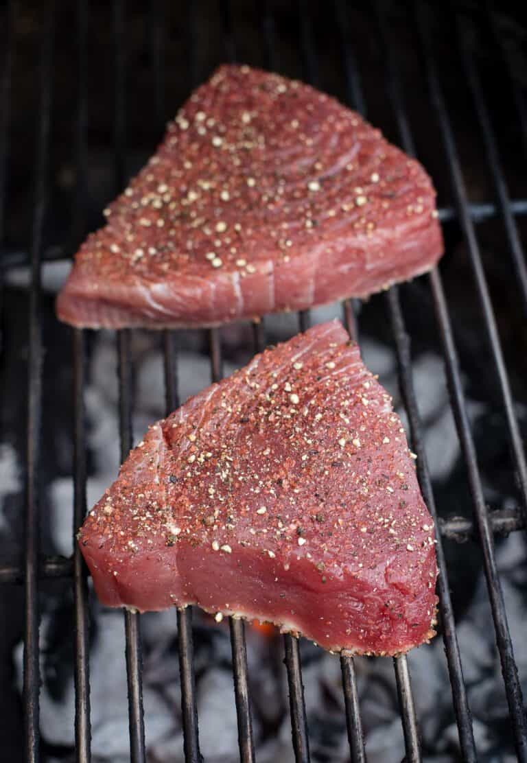 Grilled Ahi Tuna Steak with Soy Dipping Sauce - Vindulge