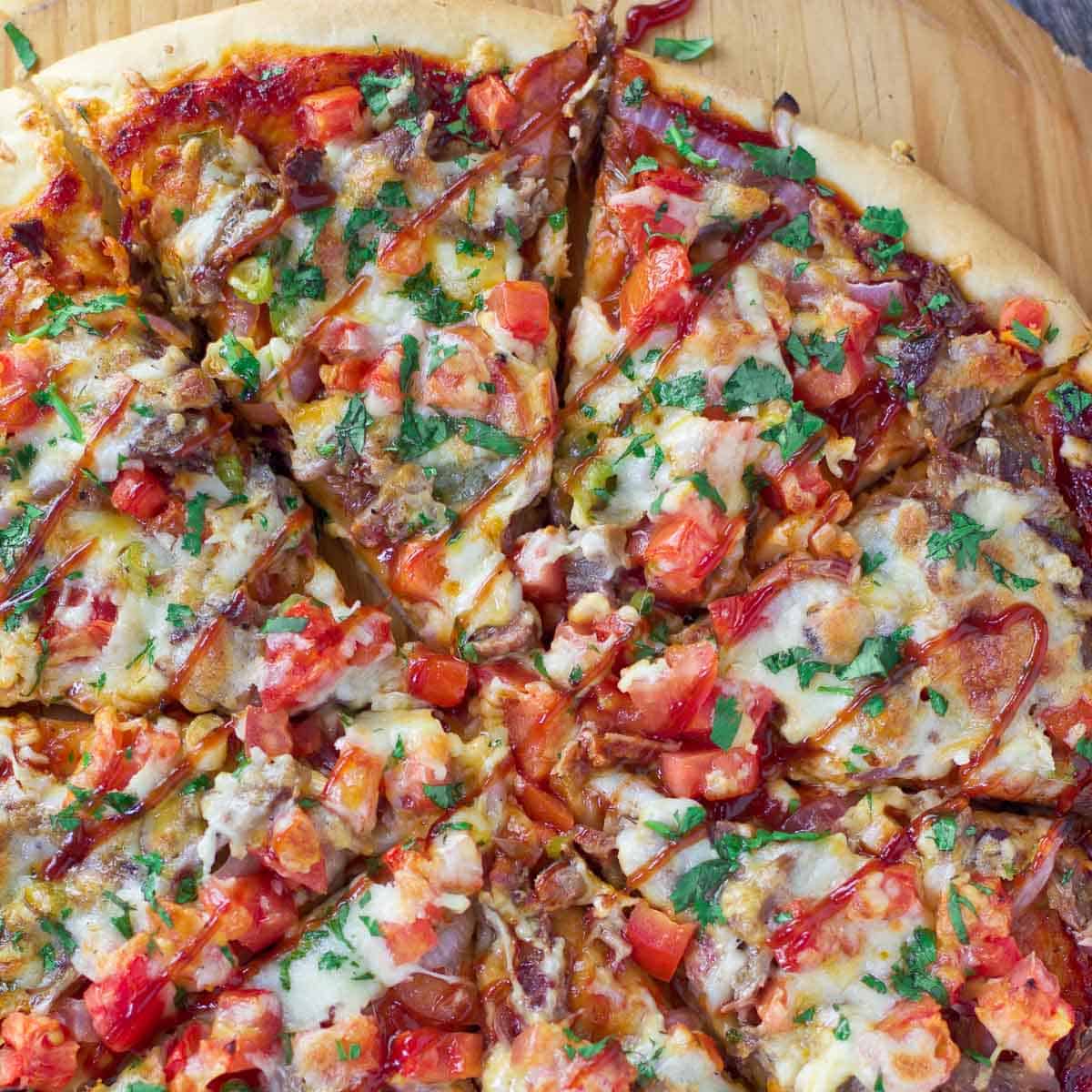 Bbq beef pizza hotsell