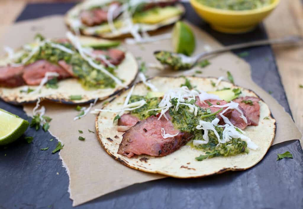 Reverse Sear Smoked Ribeye Steak Tacos -- Stretch your budget