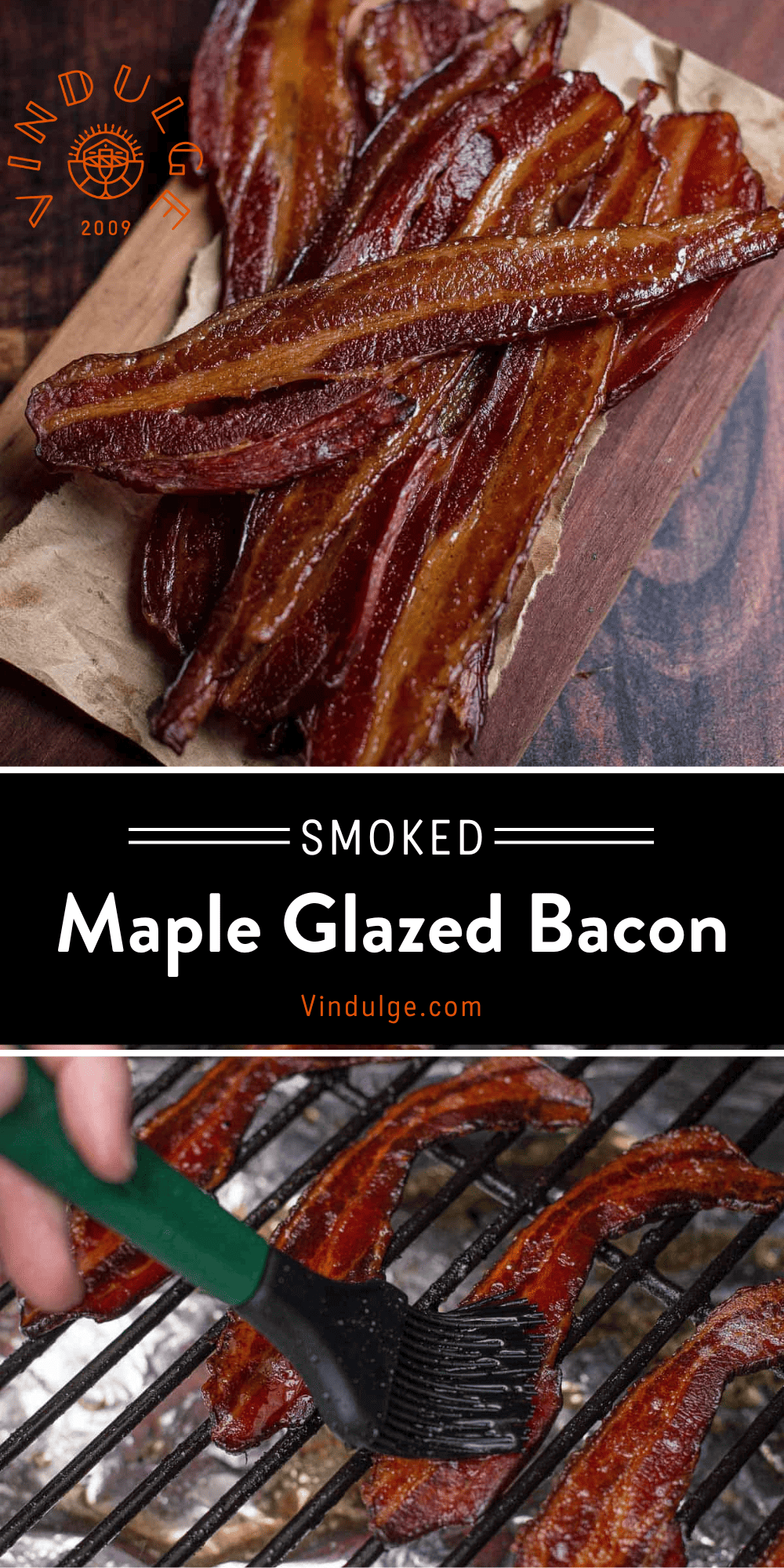 Crispy Smoked Bacon With Maple Glaze Vindulge   Copy Of Long Pin Dark 39 