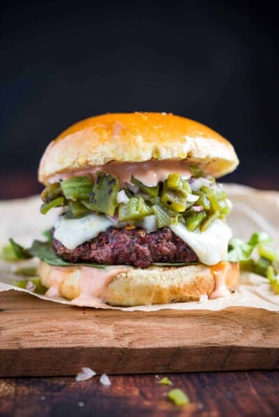 Hatch Chile Cheeseburger Recipe - Vindulge