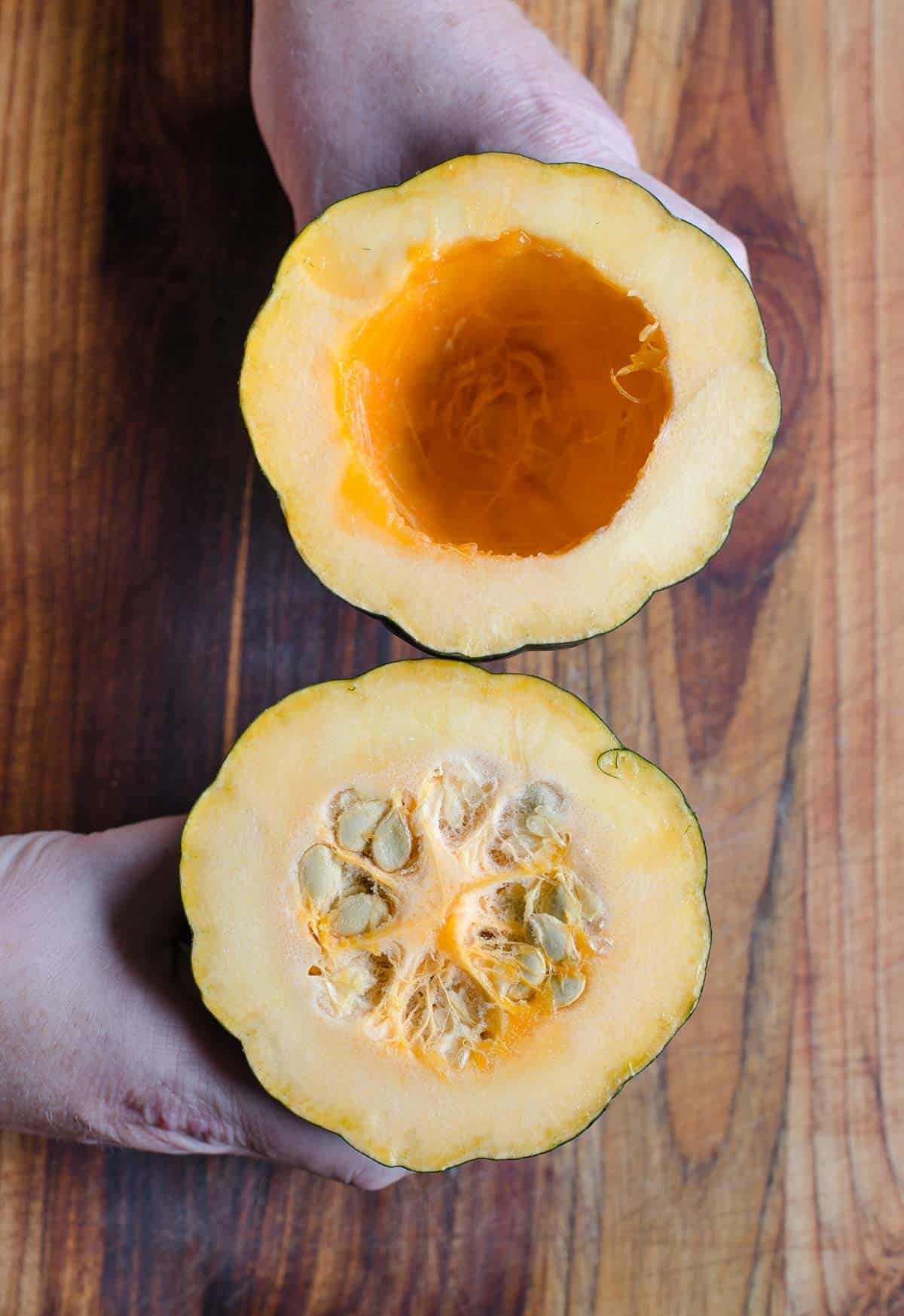 Grilled Acorn Squash With Maple Syrup Glaze - Vindulge