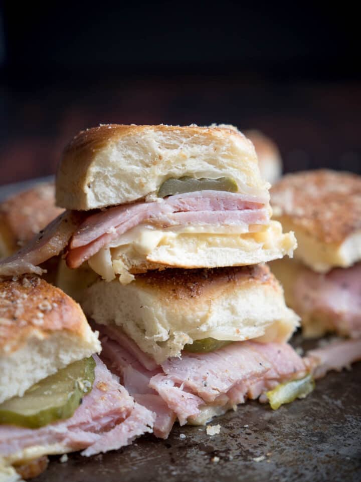 Grilled Ham and Cheese Sliders With Dijon Aioli - Vindulge